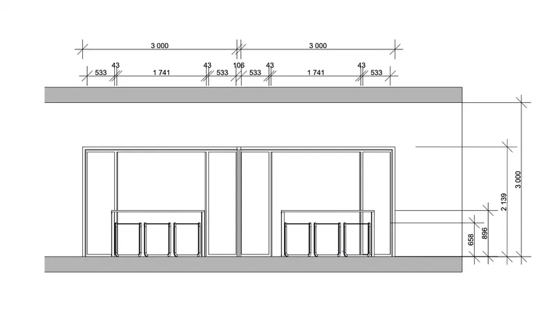 Detaljert plantegning med mål