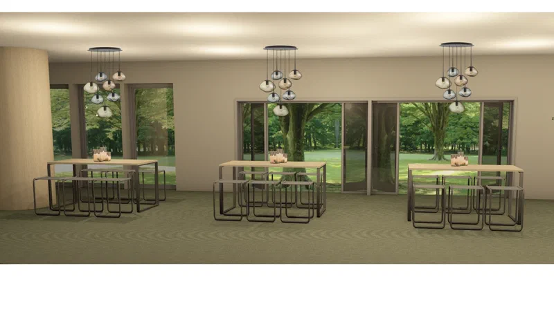 3D visualisering av spisesal