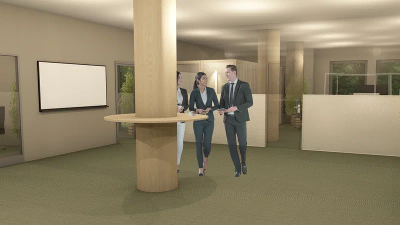 3D visualisering av ventesone
