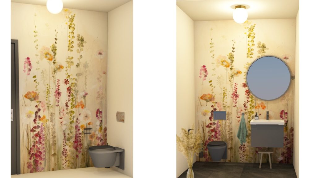 WC på badet og eget toalettrom i 1.etasje
